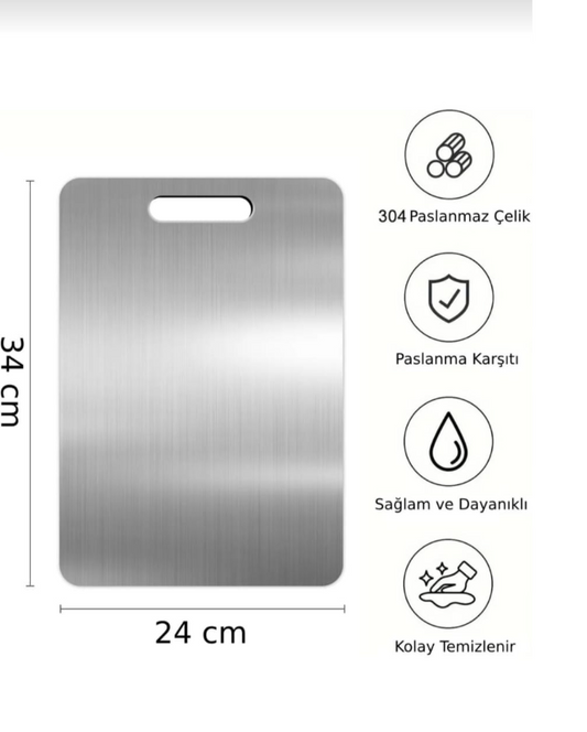 Paslanmaz Çelik Kesme Tahtası